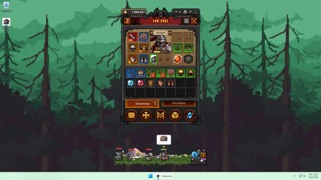 TBH: Task Bar Hero PreInstalled For PC